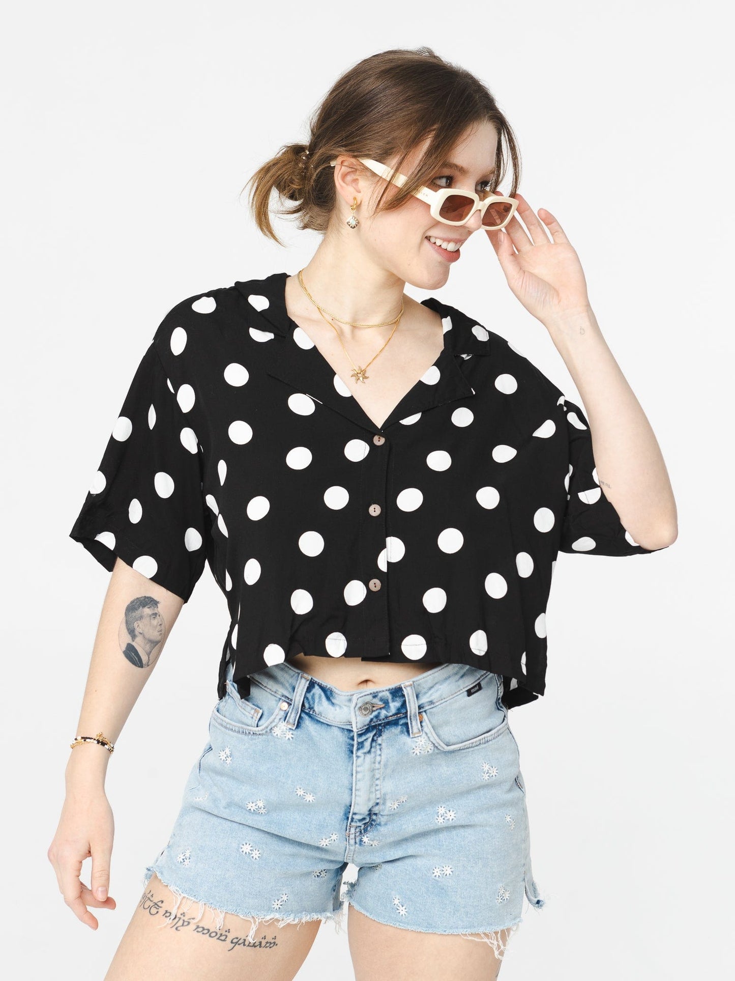 Pivoine blouse - Sky pattern