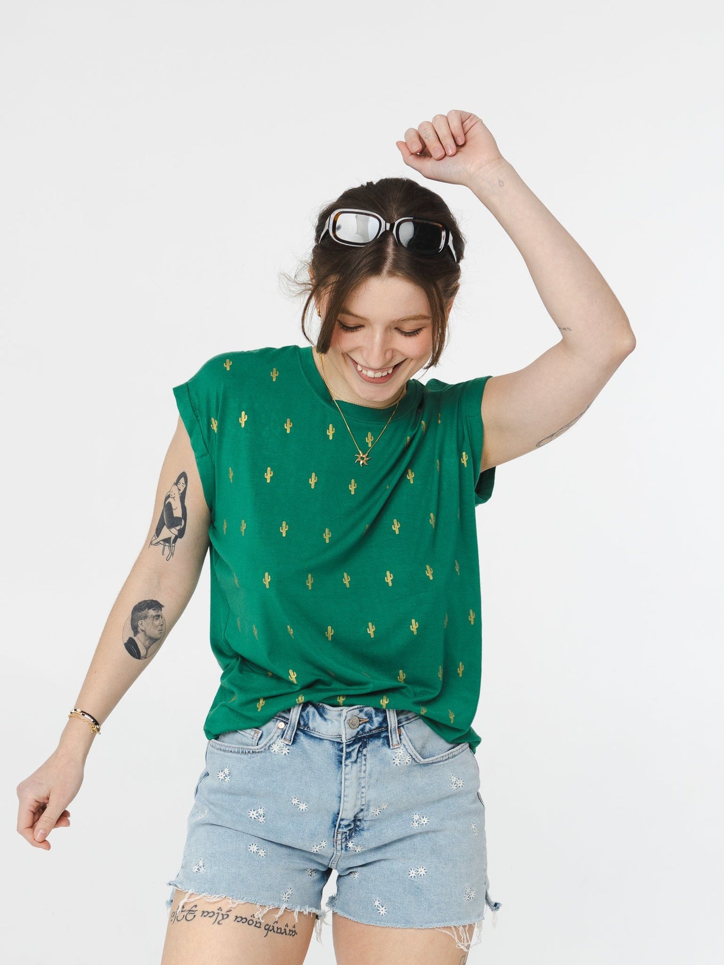 T-shirt Lisbonne - Vert cactus